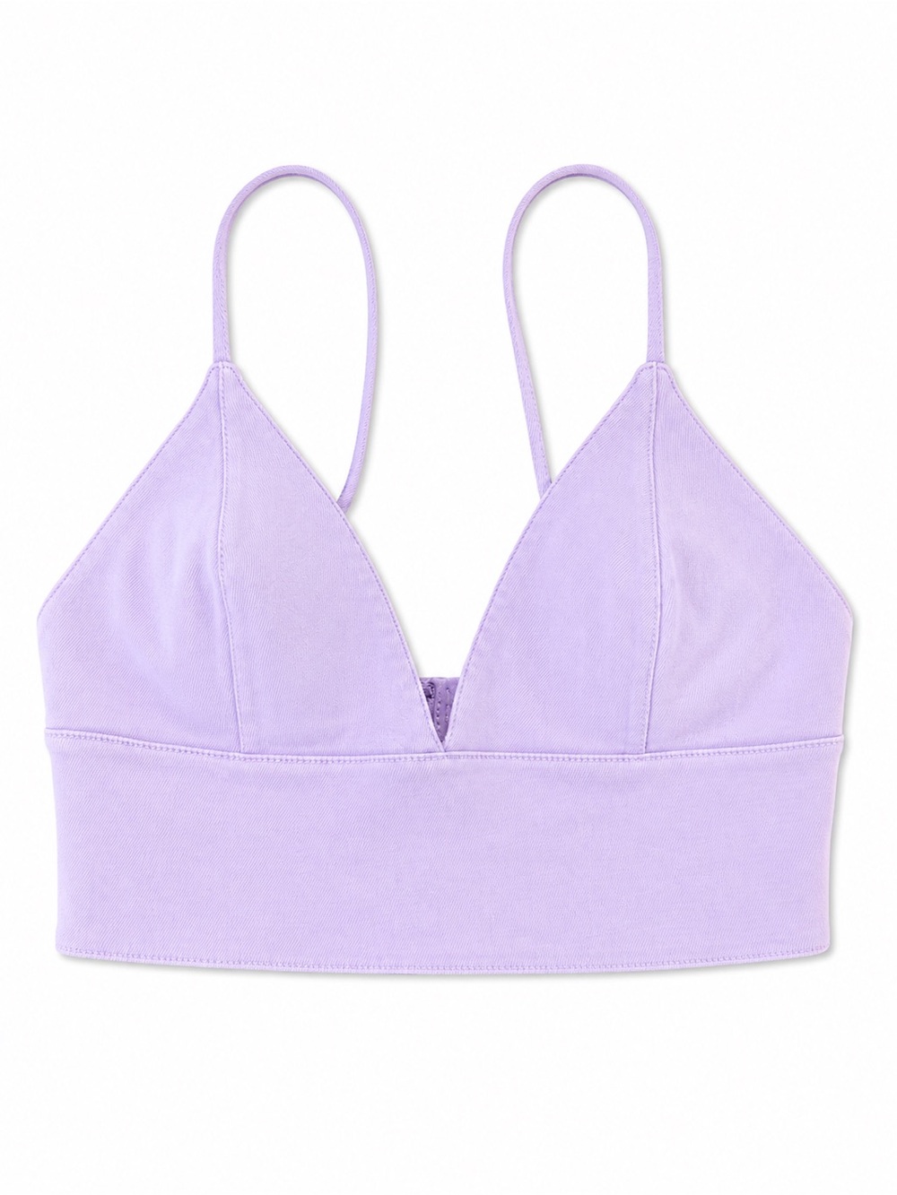 Alice+Olivia Lavender Denim Bralette Size 6